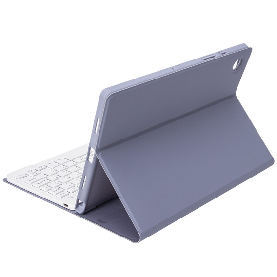 Etui z klawiaturą do Samsung Galaxy Tab S6 Lite 10.4" 2020/2022/2024, Pen Slot, fioletowe