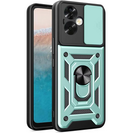Etui pancerne do Oppo Reno 11F 5G, CamShield Slide, zielone