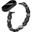 Kobieca bransoleta do Xiaomi Smart Band 10 / 9 / 8, czarna