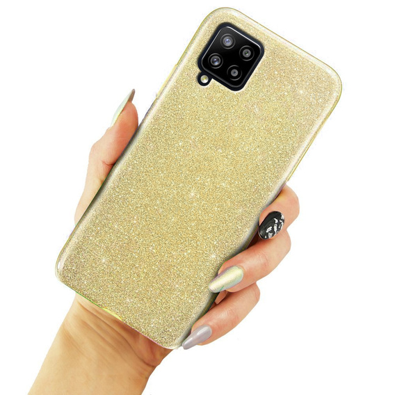 Etui Glitter Case do Samsung Galaxy A42 5G, Gold