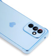 Etui do Samsung Galaxy A35 5G, Electro heart, niebieskie + Szkło Full Glue Ceramic