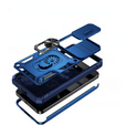 Etui pancerne do Samsung Galaxy S24, CamShield Slide, niebieskie