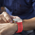 Pasek Silikonowy do Apple Watch 1/2/3/4/5/6/7/8/9/10/11/SE Ultra 1/2/3 42/44/45/46/49mm, Czerwony