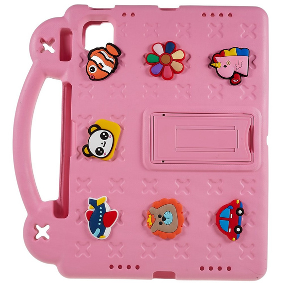 Etui do iPad Air 11" 2025/2024 (7/6 gen.), Cute Patterns, z podstawką, różowe