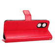 Etui z klapką do Oppo A17, Crazy Horse Wallet, czerwone