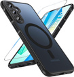 Etui do Samsung Galaxy A16 / A16 5G, do MagSafe, ERBORD Matt Case, czarne + Szkło na ekran