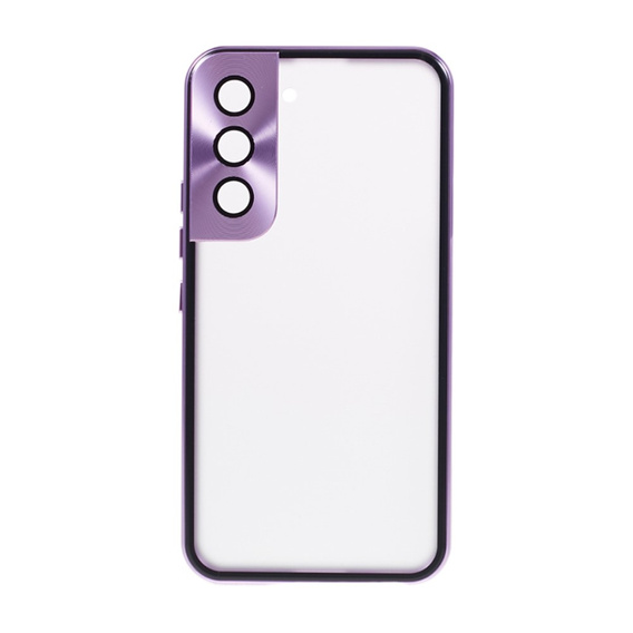 Etui do Samsung Galaxy S22, Magnetic Dual Glass, fioletowe