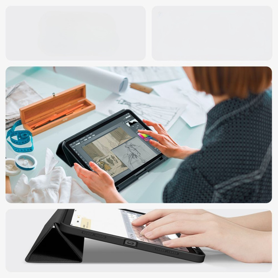 Etui SPIGEN do iPad Air 11" 2025/2024 (7/6 gen.) / Air 10.9" 2022/2020 (5/4 gen.), Urban Fit, czarne