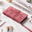 Etui z klapką do Xiaomi Redmi Note 13 Pro 4G / Xiaomi Redmi Note 14S / Xiaomi Poco M6 Pro 4G, Mandala, różowe rose gold