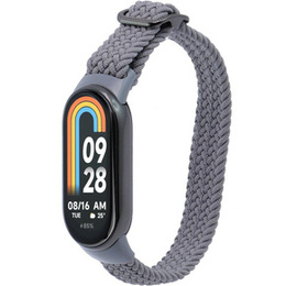 Pasek Nylonowy do Xiaomi Smart Band 10 / 9 / 8, Szary