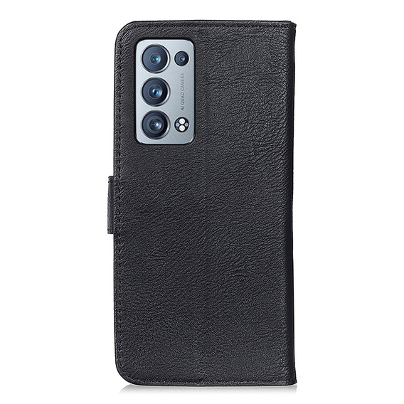 Etui Wallet do Oppo Reno6 Pro 5G / Pro+ 5G, KHAZNEH, Black