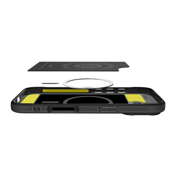 Etui Spigen do iPhone 17, Rugged Armor MagSafe, Matte Black