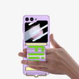 Etui do Samsung Galaxy Z Flip7 FE / Z Flip6, Strap Cover, fioletowe