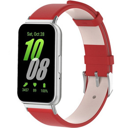 Pasek Skórzany do Samsung Galaxy Fit 3, Czerwony