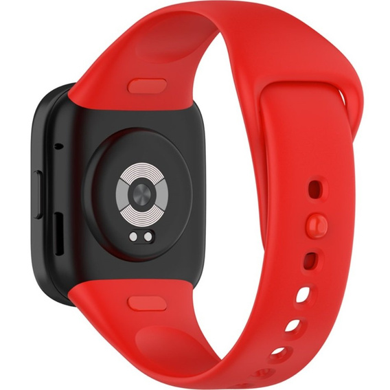 Pasek Silikonowy do Xiaomi Redmi Watch 3, Czerwony