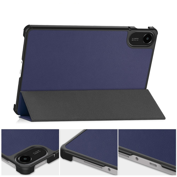 Etui z klapką do Xiaomi Redmi Pad 2 – z funkcją podstawki, granatowe