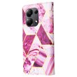 Etui z klapką do Xiaomi Redmi Note 13 Pro 4G / Xiaomi Redmi Note 14S / Xiaomi Poco M6 Pro 4G, Wallet, Marble fioletowe