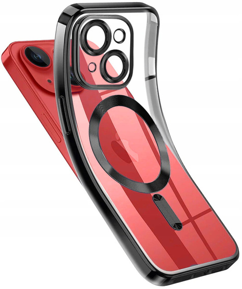Etui do iPhone 13, Electro MagSafe, czarne + Szkło na ekran