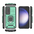 Etui do Samsung Galaxy S24, KickStand Camera Lens, zielone