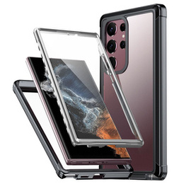 Etui do Samsung Galaxy S24 Ultra, Shockproof, z folią, czarne