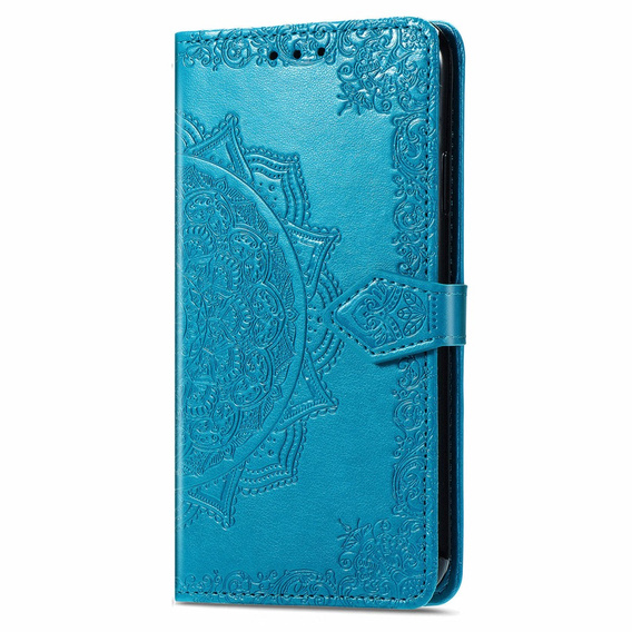 Etui z klapką do Infinix Hot 40i, Mandala, niebieskie