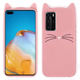 Etui do Huawei P40, Obudowa 3D KOT Case, Różowe