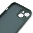Etui do iPhone 15, Silicone Lite, ciemnozielone