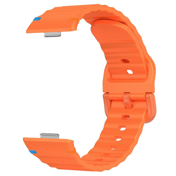 Pasek Silikonowy do Huawei Watch Fit 4 / 4 Pro / 3, Pomarańczowy