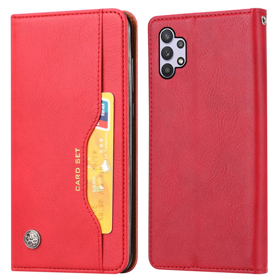 Etui Wallet do Samsung Galaxy A53 5G, Outer Card Slot, Red