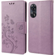 Etui z klapką do Oppo Reno8 T 4G, Butterfly, fioletowe