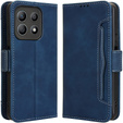 Etui z klapką do Motorola Moto G56 5G, Card Slot, granatowe