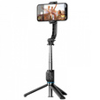 WiWU Wi-SE001 Selfie Stick Tripod + Pilot Bluetooth, czarny