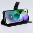 Etui z klapką do Motorola Moto G54 5G, Butterfly, czarne