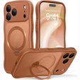 Etui do iPhone 17 Pro, Spin MagSafe Stand Wave Edge, Cosmic Orange