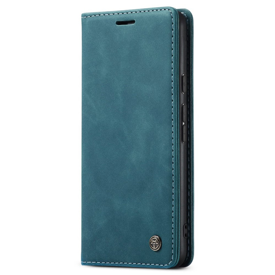 Etui CASEME do Google Pixel 7, Leather Wallet Case, turkusowe