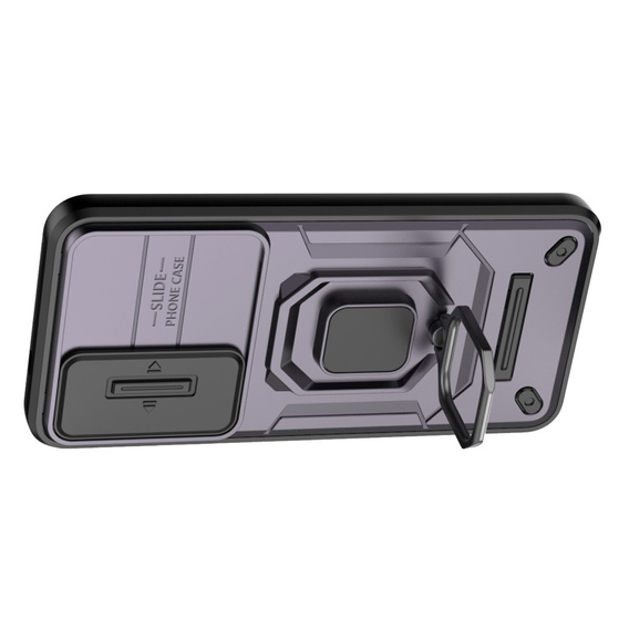 Etui KickStand Camera Lens do Samsung Galaxy S24, fioletowe