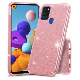 Etui Glitter Case do Samsung Galaxy A21S, Pink