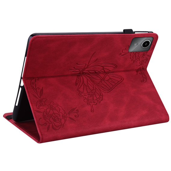 Etui do Lenovo Tab M11, Butterfly, czerwone