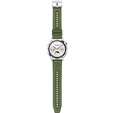 Pasek silikonowo nylonowy Uniwersalny 22mm, Zielony