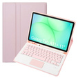 Etui z klawiaturą Bluetooth i touchpadem do Samsung Galaxy Tab A11+ – różowe