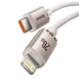 Baseus Crystal Shine kabel USB‑C – Lightning 2 m 20 W - Różowy