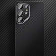 Etui BENKS Kevlar do Samsung Galaxy S25 Ultra, Carbon Fiber 600D 0045, do MagSafe, czarne