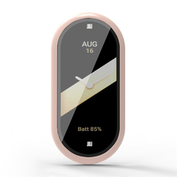 2w1 Etui + Szkło Hartowane do Xiaomi Smart Band 10 / 9 / 8, Różowe