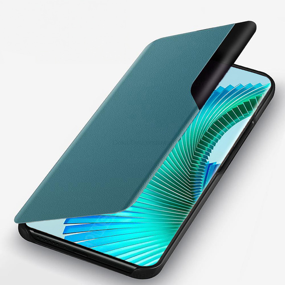 Etui z klapką do Honor Magic 6 Lite 5G, Side View, zielone