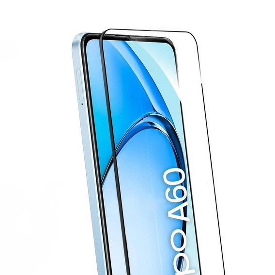 Szkło Hartowane 3D do Oppo A60, czarna ramka