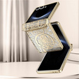 Etui do Samsung Galaxy Z Flip7 5G, Mechanical Legend, złote