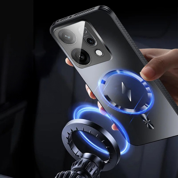 Etui do Oppo Reno 14, do MagSafe, z ochroną aparatu, czarne