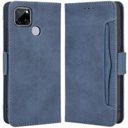 Etui z klapką do Oppo A15 / A15S, Card Slot, niebieskie