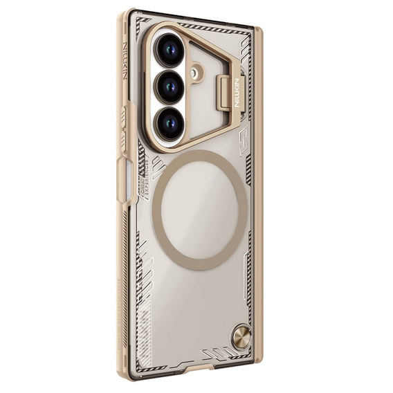 Etui do Samsung Galaxy Z Fold7 5G, pancerne Nillkin, Icelade Prop, do Magsafe, złote