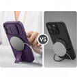 Etui do iPhone 15, Suritch Shockproof, do MagSafe, fioletowe